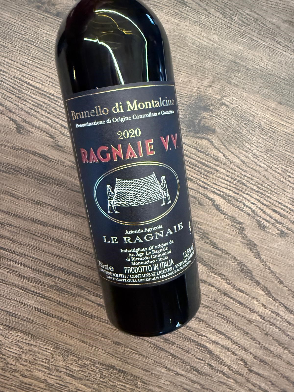 LE RAGNAIE BRUNELLO DI MONTALCINO V.V. 2020 VOL 13.5 VECCHIE VIGNE